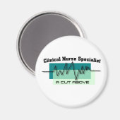 Klinisches Nurse-Speziallogo Magnet (Vorderseite/Rückseite)