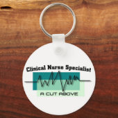Klinisches Nurse-Speziallogo Schlüsselanhänger (Vorderseite)