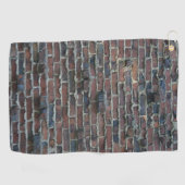 Klinker-Ziegelstein mit weinendem Mörser-Golf-Tuch Golfhandtuch (Horizontal)