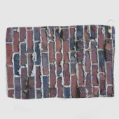 Klinker-Ziegelstein mit weinendem Mörser-Golf-Tuch Golfhandtuch (Horizontal)