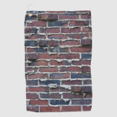 Klinker-Ziegelstein mit weinendem Mörser-Golf-Tuch Golfhandtuch (Vorderseite)