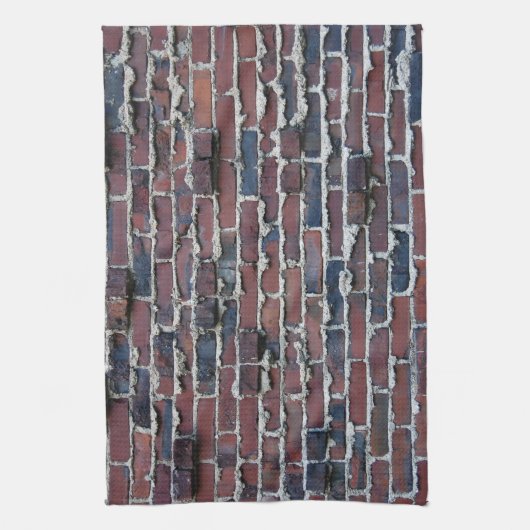 Klinker-Ziegelstein mit weinenden Geschirrtuch (Vertikal)