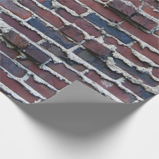 Klinker-Ziegelstein-Packpapier Geschenkpapier (Ecke)