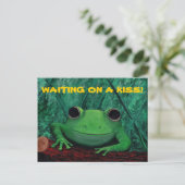 KLINS MIR! (Frosch-Design) ~ Postkarte (Stehend Vorderseite)