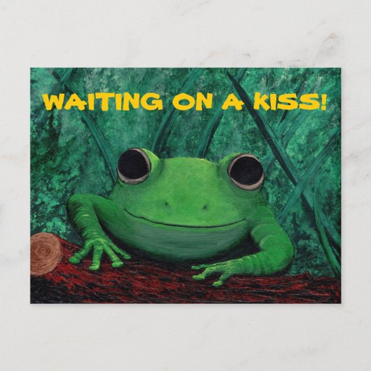 KLINS MIR! (Frosch-Design) ~ Postkarte (Vorderseite)