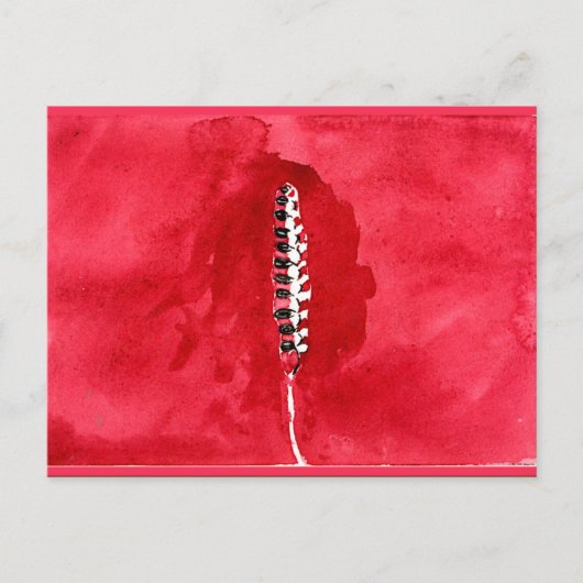 Klint - Auf der Sicht von Blume und Bäumen, Getrei Postkarte (Vorderseite)