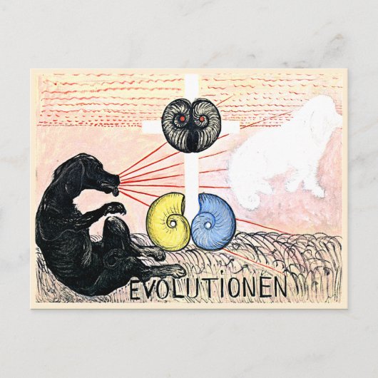 Klint - Evolution Nr. 5, Gruppe VI, abstrakte Kuns Postkarte (Vorderseite)