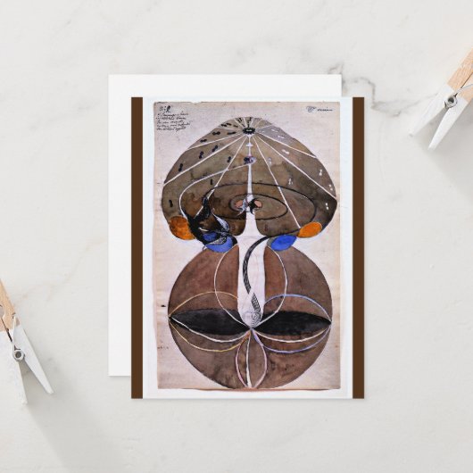 Klint - Tree of Knowledge, No. 2, Series W, Karte (Vorderseite/Rückseite Beispiel)