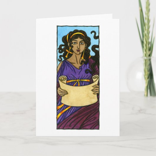 Klio Grußkarte Karte (Vorderseite)