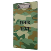 Klipboard der Militärarmee mit grün getarnter Farb Klemmbrett (Links)