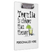 KLIPBOARD - TEQUILA, KÄPFER ALS THERAPIE KLEMMBRETT (Rechts)