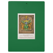 Klipp-Brett: Westerfield Familien-Wappen Klemmbrett (Rückseite)