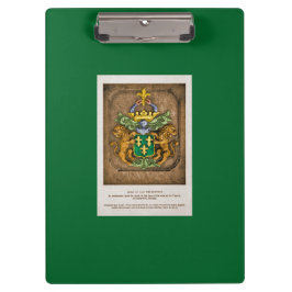 Klipp-Brett: Westerfield Familien-Wappen Klemmbrett