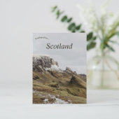 Klippe auf der Isle of Skye Schottland Postkarte (Stehend Vorderseite)