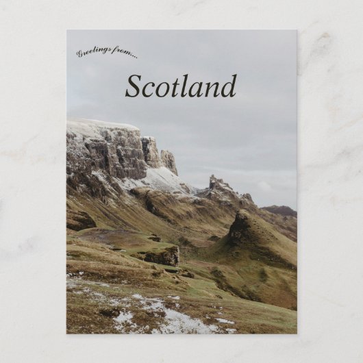 Klippe auf der Isle of Skye Schottland Postkarte (Vorderseite)