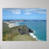 Klippe bei Cape Reinga, NZ, Foto von LMP Poster (Vorne)