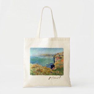 Klippe bei Grainval durch Claude Monet Tragetasche