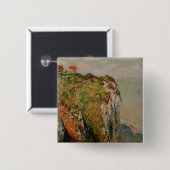 Klippe Claude Monets | bei Dieppe, 1882 Button (Vorne & Hinten)