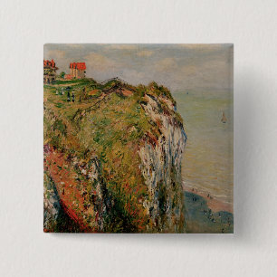 Klippe Claude Monets   bei Dieppe, 1882 Button
