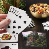 Klippe mit Bäumen Spielkarten (In Situ)