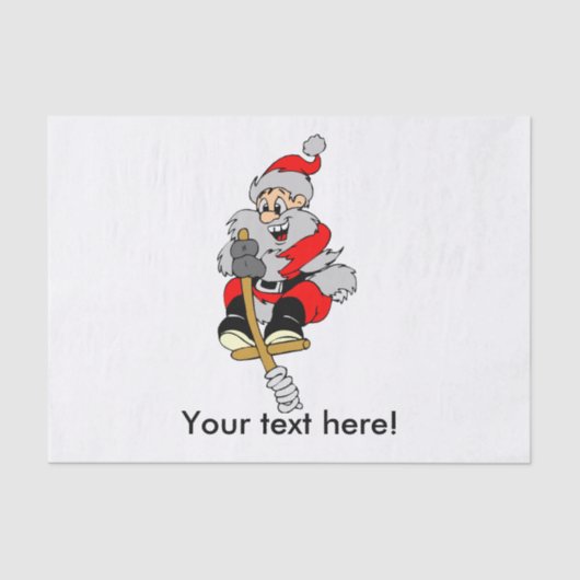 Klippe Santa Claus Seidenpapier (Vorderseite)