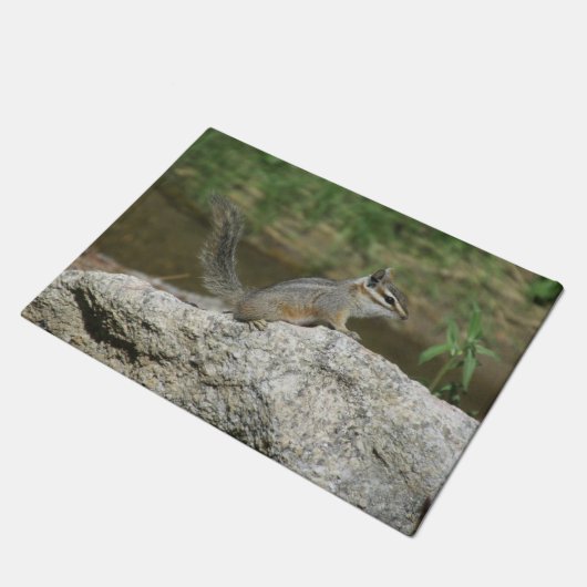KlippeChipmunk Fußmatte (Schrägansicht)