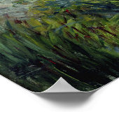 Klippen am Meer in Trouville Poster (Ecke)