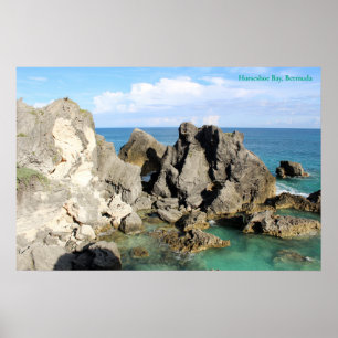 Klippen an der Bucht von Horseshoe Poster