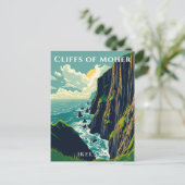 Klippen an der irischen Küste von Moher Postkarte (Stehend Vorderseite)