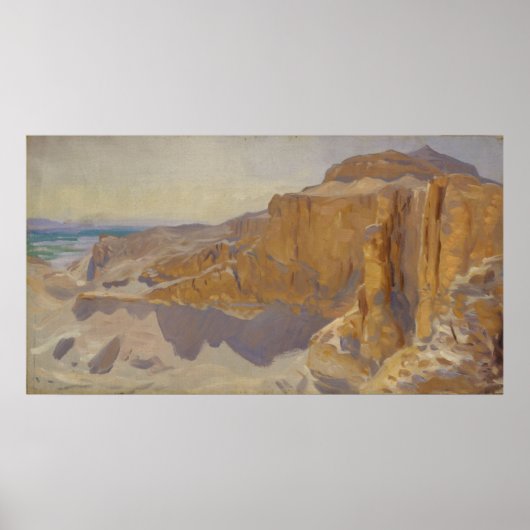 Klippen bei Deir el Bahri, Ägypten Poster (Vorne)