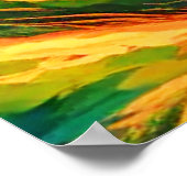 Klippen bei Sonnenuntergang: Die goldene Stunde de Poster (Ecke)