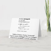 Klippen der Magho Gruß-Karte Karte (Rückseite)