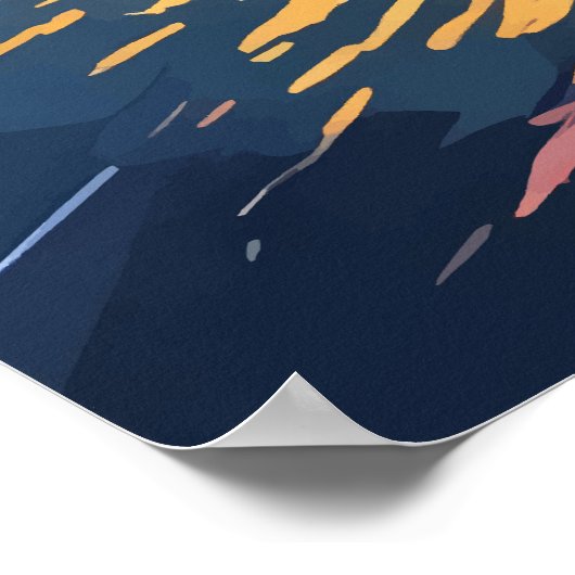 Klippen der Moher Landschaft Poster (Ecke)