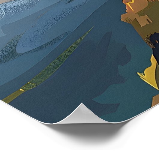 Klippen der Moher Poster (Ecke)