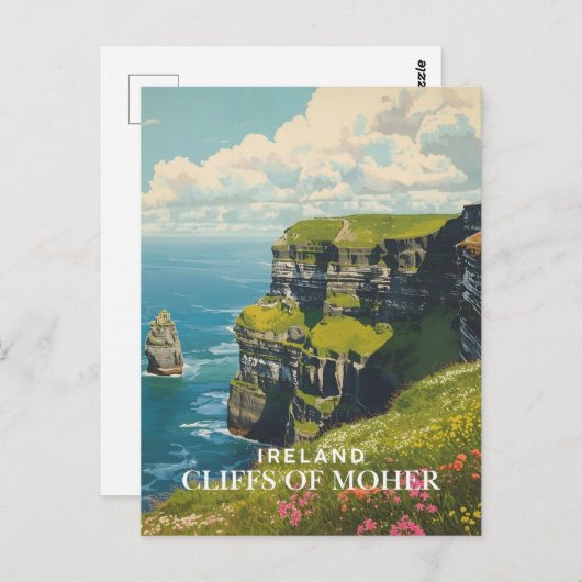 Klippen der Moher Postkarte (Vorne/Hinten)