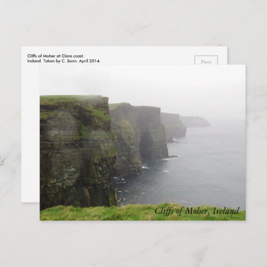 Klippen der Moher Postkarte (Vorne/Hinten)