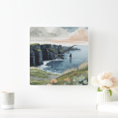 Klippen der Moher Quadratische Wanduhr (Zuhause)