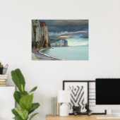 Klippen der Normandie Seascape Poster (Heimbüro)