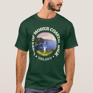 Klippen des Moher Coastal Walk (rd) T-Shirt