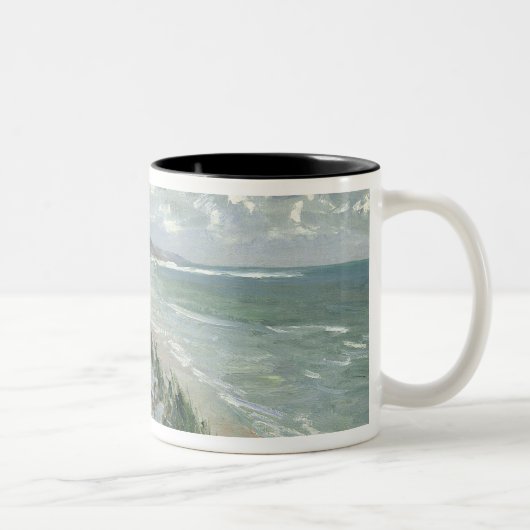 Klippen durch das Meer bei Trouville Zweifarbige Tasse (Rechts)