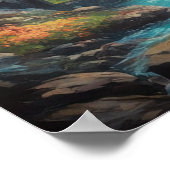 Klippen im majestätischen Canyon Poster (Ecke)