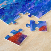 Klippen in fiery Sunset Impressionist Landschaft Puzzle (Seite)