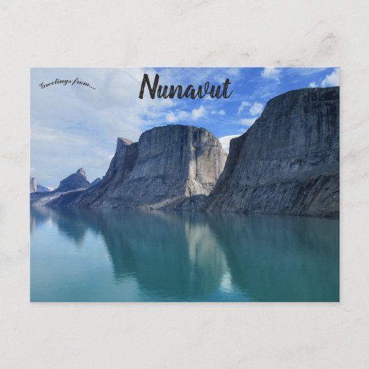 Klippen in Nunavut Kanada Postkarte (Vorderseite)