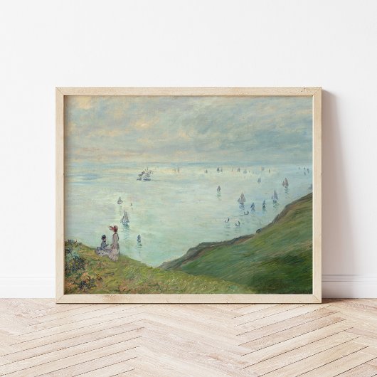 Klippen in Pourville | Claude Monet Poster