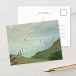 Klippen in Pourville | Claude Monet Postkarte<br><div class="desc">Cliffs at Pourville (1882) von Claude Monet,  französischer Impressionist. Das Originalgemälde bietet einen Blick auf die grüne Felswand mit Blick aufs Meer. Verwenden Sie die Entwurfstools,  um einen benutzerdefinierten Text hinzuzufügen oder das Bild zu personalisieren.</div>