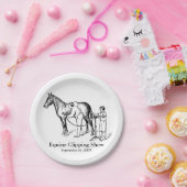 KLIPPEN Vintager HORSE-Teller für benutzerdefinier Pappteller (Party)
