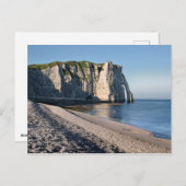 Klippen von Etretat in Frankreich Postkarte (Vorne/Hinten)