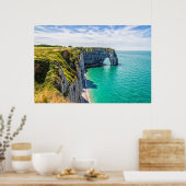 Klippen von Etretat, Normandie Poster (Küche)