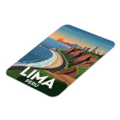 Klippen von Lima Peru Magnet (Linke Seite)