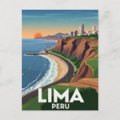 Klippen von Lima Peru Postkarte (Vorderseite)